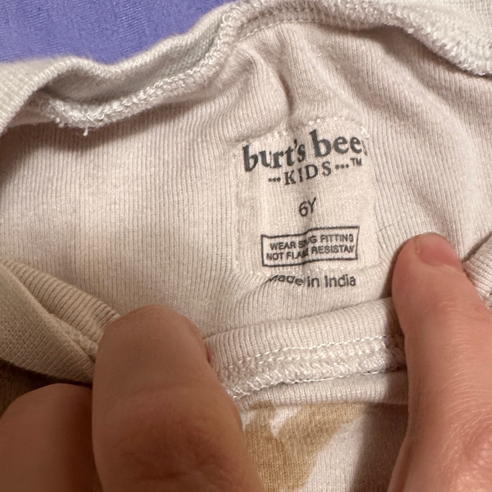 Burt's Bees Kids Pajama Set with Horse Print - Picture 2 of 2